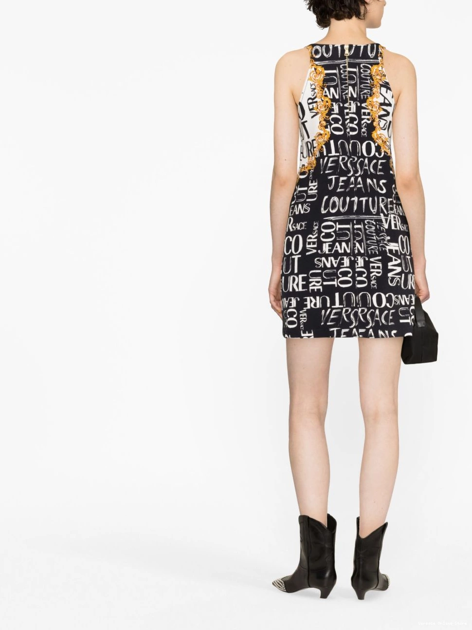 Affordable Couture Women dress graphic-print sleeveless Versace Jeans 0822